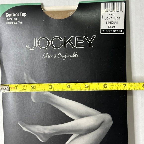 Lot of 6 dead new stock VTG pantyhose Jockey Black Pearl and Sheer Stretch brand - Picture 13 of 13